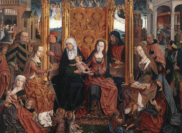 unknow artist The Holy Kinship Altarpiece